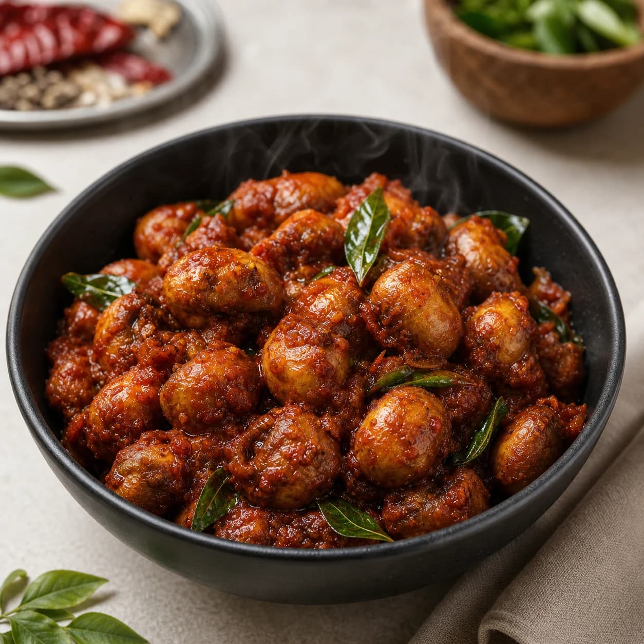 Mushroom Ghee Roast
